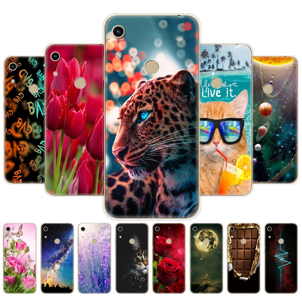 Per Honor 8A Custodia Per Huawei Honor 8A Cover Posteriore Per Huawei Honor 8A Jat-Lx1 Honor 8A Prime Jat-L41 Custodia Morbida In Silicone Tpu
