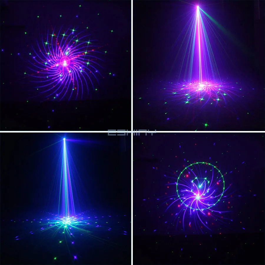 ESHINY Outdoor IP65 RGB Laser Garden Landscape Light Moving 72 Patterns Projector Remote Xmas Party House Wall Tree B210N6 5