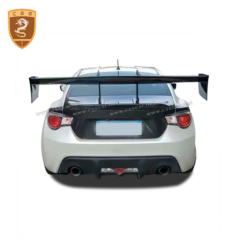 Автостайлинг Неокрашенный Черный FRP/углеволоконный материал V Style GT 86 BRZ спойлер