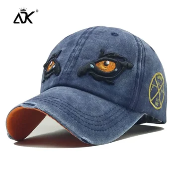 

Washed Cotton Baseball For Men Casquette Eye Embroidery Hip Hop Cap Dad Hat Summer Spring Cap Streetwear Women Casual Snapback