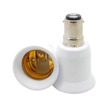 

1pcs B15 TO E27 adapter Conversion socket High quality material fireproof material B15 Male TO E27 socket adapter Lamp holder