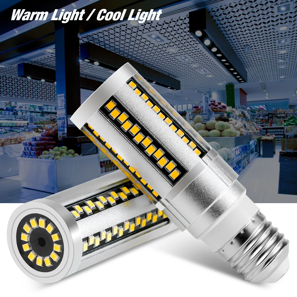 

LED Lamp 15W LED Bulb 20W E27 Corn Bulb 220V Lampada LED Light 110V Bombillas No Flicker Lighting Home Lamp Energy Saving 2835
