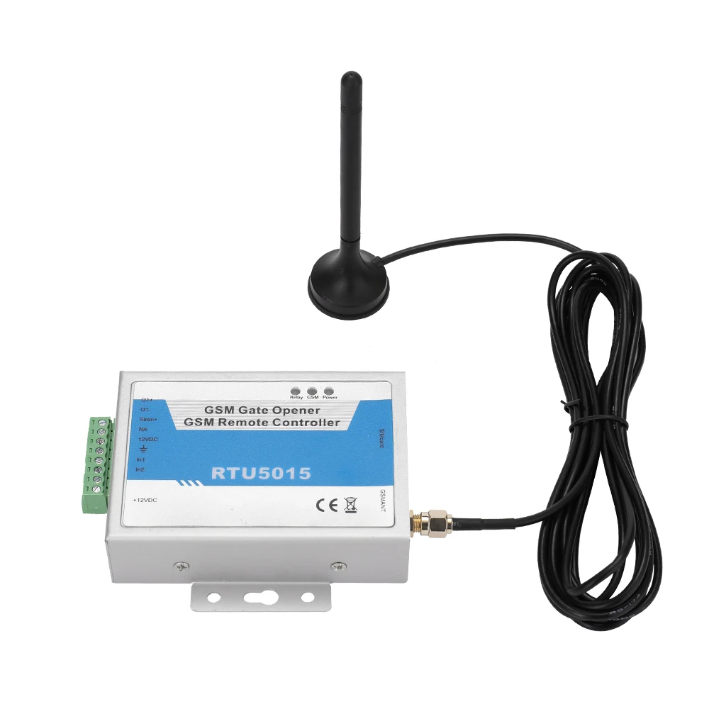 

Garage Door System RTU5015 Upgraded RTU5024 GSM Gate Door Opener Operator with SMS Remote Control Alarm 1 Output 2 Inputs App