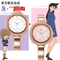 [Detective Conan] кварцевые часы парные часы Аниме Манга ролевые Ran Shinichi Akai Shuuichi Kid Haibara Ai herry для девочки