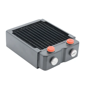 

FREEZEMOD TSRP-HP45-120 120mm PC Water Cooler Copper Radiator Double Layers 45MM Thick Copper Fins Five Holes G1/4