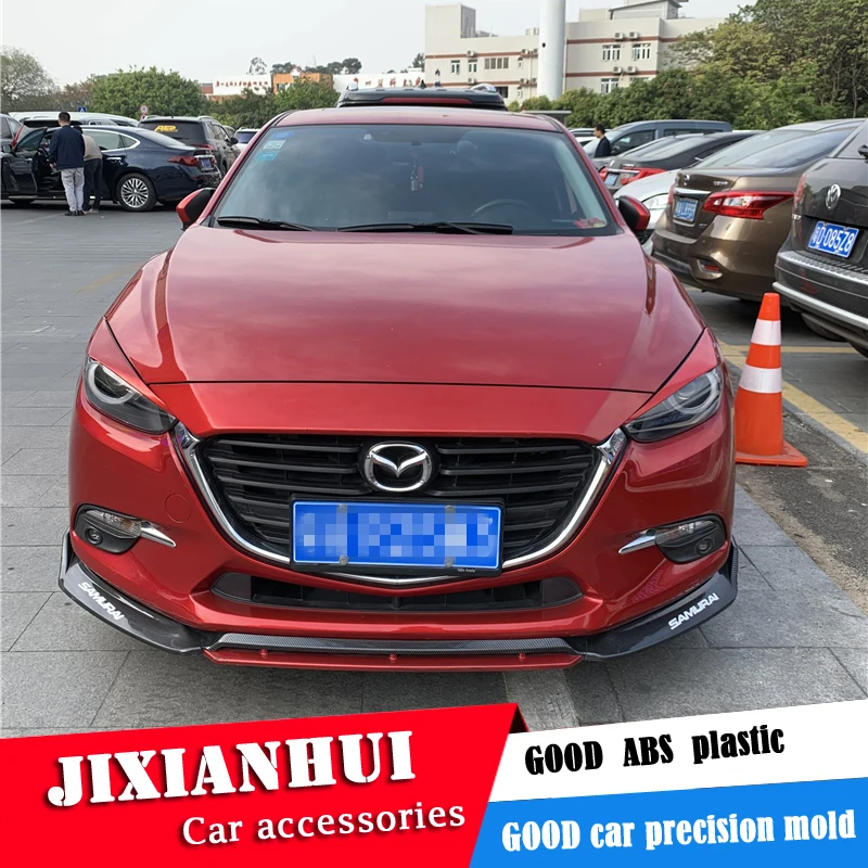 Задний спойлер для Mazda 3 Axela 2014 2017 sc ABS задний бампер диффузор Защита