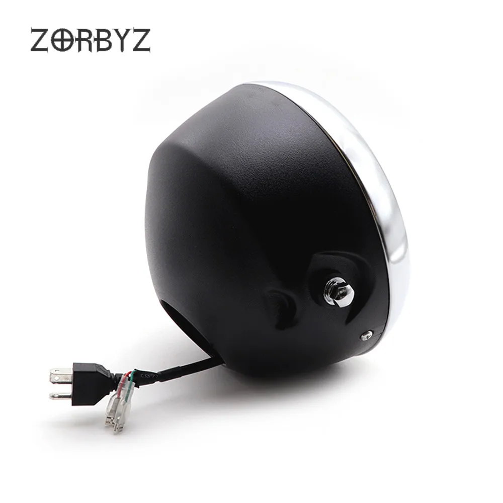 ZORBYZ аксессуары для мотоциклов " светодиодный головной светильник с янтарным/белым ангельским глазом светильник для Kawasaki Honda на заказ