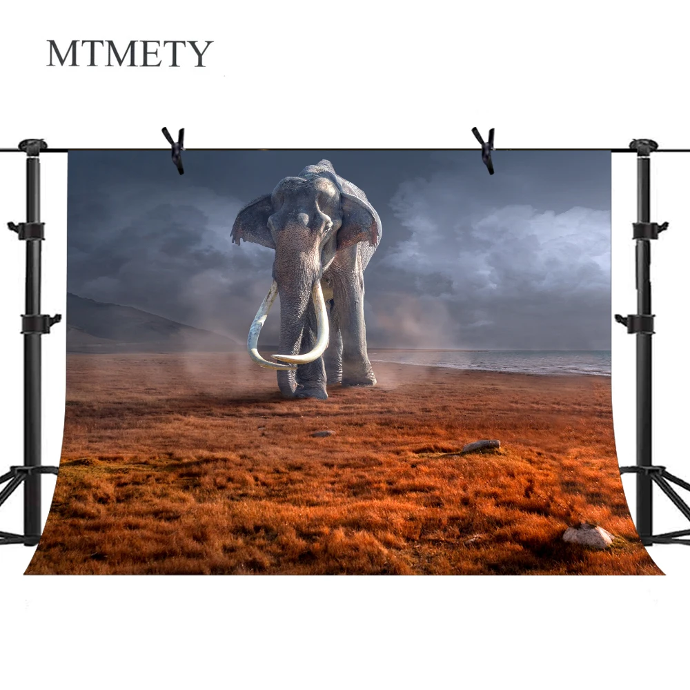 

MTMETY Animal Elephant Photography Backdrops Photo Studio Background Vinyl Custom Photographic Backdrop photocall