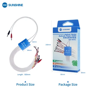 

SS-905C Android Phone Dedicate Power Supply Cable Boot Control Wire For Huawei Xiaomi Samsung Meizu OPPO Anti-Burn Test Line