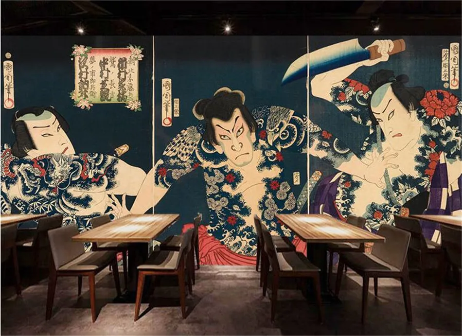 3d, decoração industrial, papel de parede para