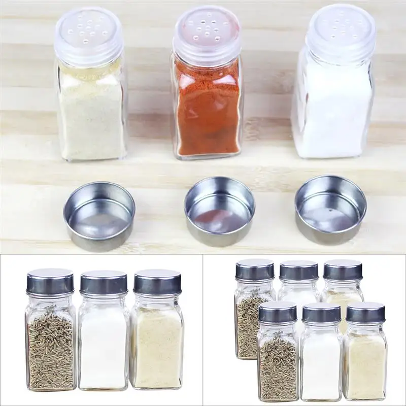 3/6pcs Seasoning Bottle Multifunctional Spices Bottle Spice Container For Pepper Salt Kitchen Tools