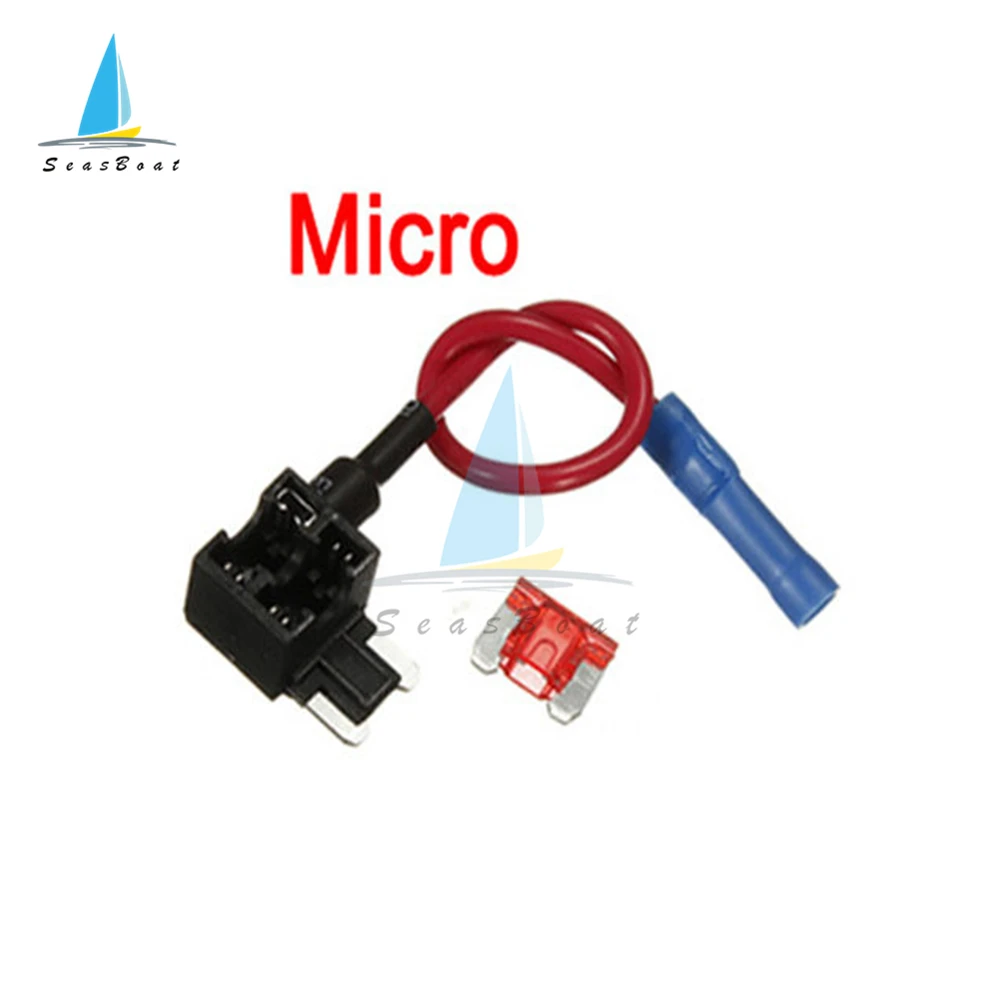 12V Fuse Holder Add-a-circuit TAP Adapter Micro Mini Standard ACS