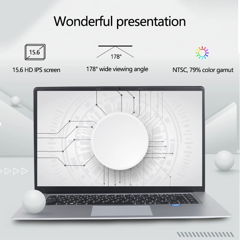 Laptop 15.6 inch 8G RAM 128G 256G 512G 1TB SSD ROM Notebook Computer intel Core Quad Windows 10 Ultrabook For Students Office-1