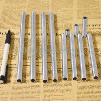 

M10 Fine thread Hollow Dental tube Lamp head Connecting Pipe table Lamp chandelier 10mm-100mm Length Thread Tooth strip