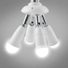 От 1 до 2 3 4 5 световые адаптеры-конвертеры держатель цоколя лампы E27 до E27 разъем разделитель для светодиодное освещение, лампа Сплит адаптер лампы