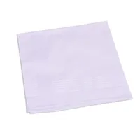 3Pcs Men Women 100% Cotton Handkerchiefs White Color Classic Hankies Jacquard Striped Pocket Square Towel DIY Painting 6