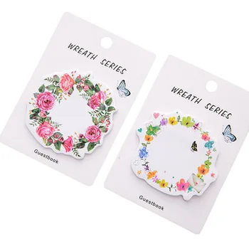 

1pcs Garland Memo Pad Kawaii Stationery Novelty Memo Sheets Student Sticky Note Cartoon Planner Sticker Kawaii School Supplies