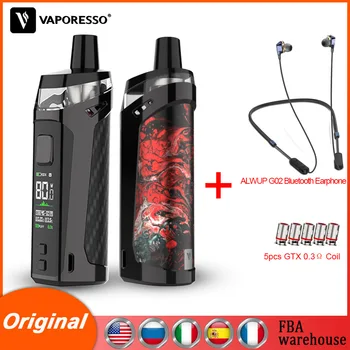 

Newest Original Vaporesso TARGET PM80 Pod Kit with Built-in 2000mAh 0.3&0.2ohm GTX MESHED Coil Cartridge Capacity 4ml/2ml e-cig