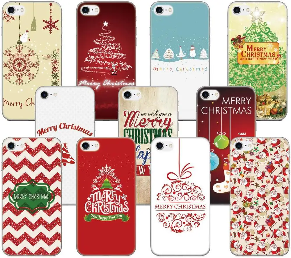 Fundas Новогодний подарок Счастливого Рождества чехол для huawei Honor 6 7 Ascend P6 P7 P8 P9 Lite P10 Plus mate 7 8 чехол для телефона Capa Coque