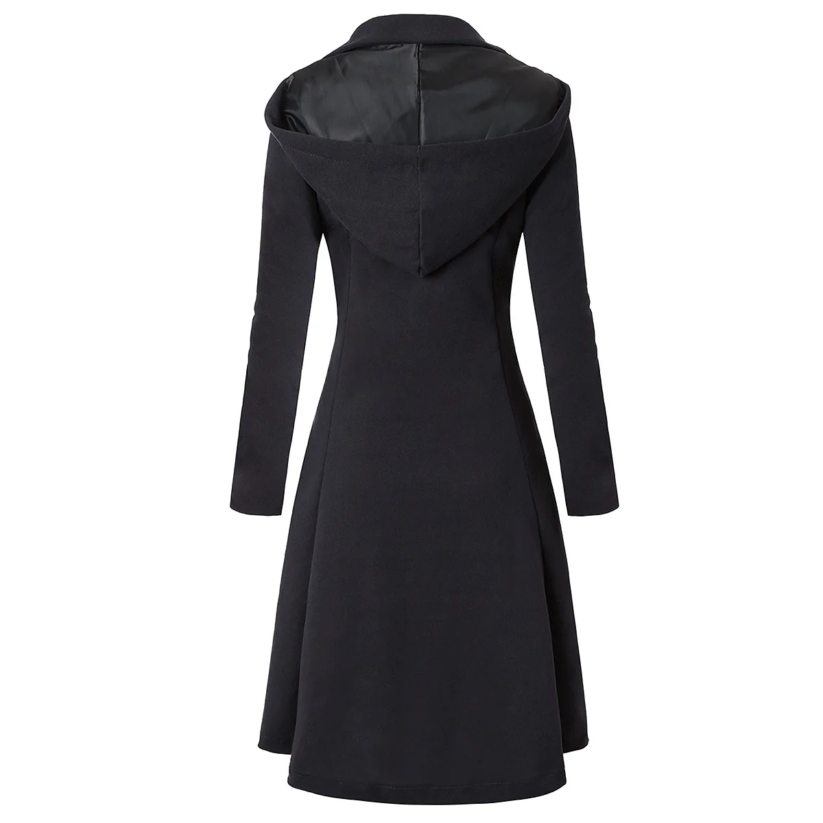 Plus Size 7xl Pea Coat Women's Long Fleece Pea Jacket Gothic Trench Coat Winter Punk Peacoat Outwear Slim Dress Coat - Trench - AliExpress