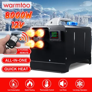 

Mini All in One Car Heater 12V 8KW Portable Air Diesel Heater LCD Monitor Winter Warmer Remote Control Car Truck Parking Heater