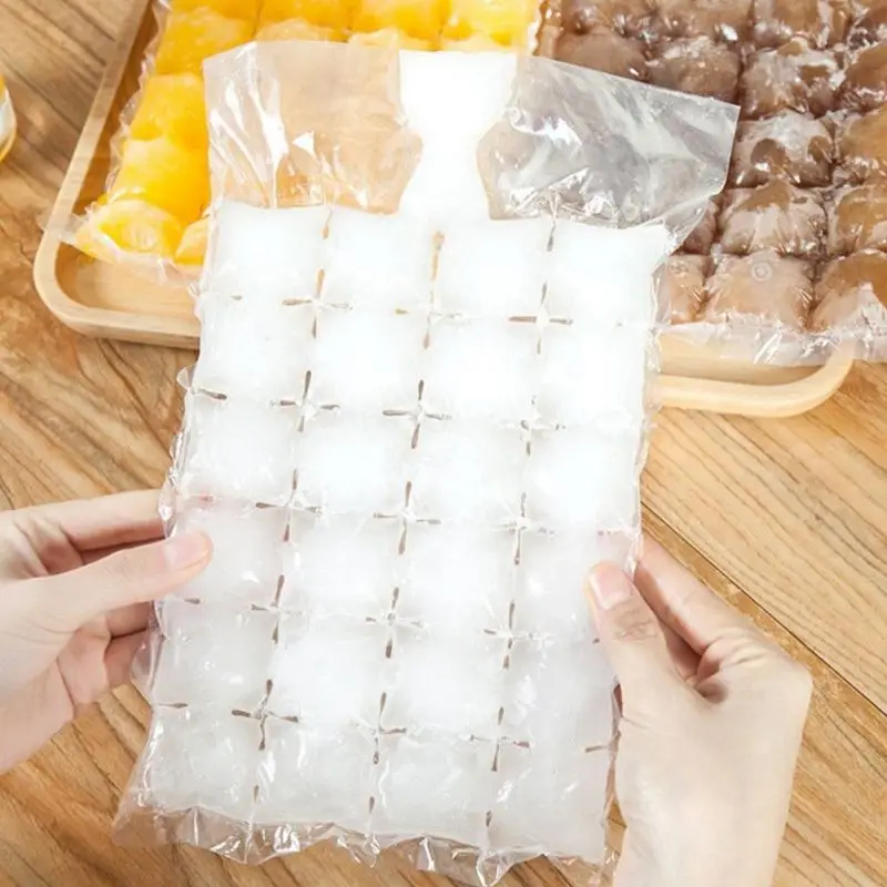 100 Pcs disposable ice-making bags IceTray Mold Makes Shot Glasses Ice Mould Novelty Gifts Tray Summer Drinking Tool | Дом и сад