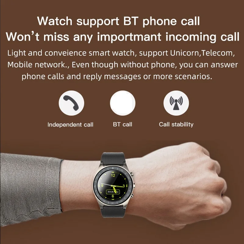 Мужские смарт-часы с Bluetooth, с камерой, Facebook, Whatsapp, Twitter, Синхронизация SMS, умные часы, поддержка SIM, TF карта, для IOS, Android