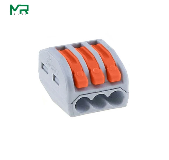 PCT-212 222-412 222-413 222-415 компактный проводной разъем, Мини Быстрый высококачественный соединитель, SPL-2 3 - Цвет: Gray 3P