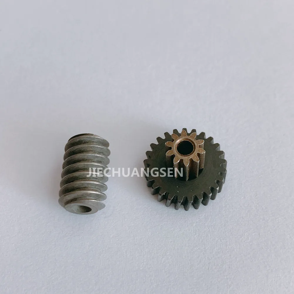 (Steel) 5840-31ZY Gear Motor Worm,Small Module Gear Self-locking 0.5M gear 10T+25T 2.5mm worm 3.17mm