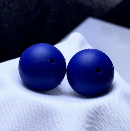 navy blue 10 мм/12 мм/15 мм 1000 шт Силиконовые Ожерелья s бусины для прорезывания зубов DIY BPA бесплатно силиконовые детские прорезывающие бусины оптом - Цвет: navy blue