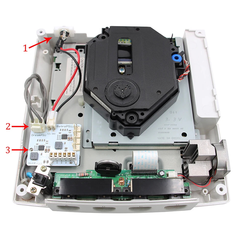 Fonte de Alimentação Usada para Sega Original de dc Dreampsu Console Substituir Rev2.0 12v dc - Image 2