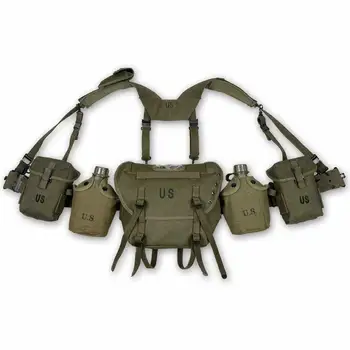 

MILITARY WW2 US ARMY VIETNAM WAR SOLDIER M1956 FIELD GEAR PACKAGES Long Pouch
