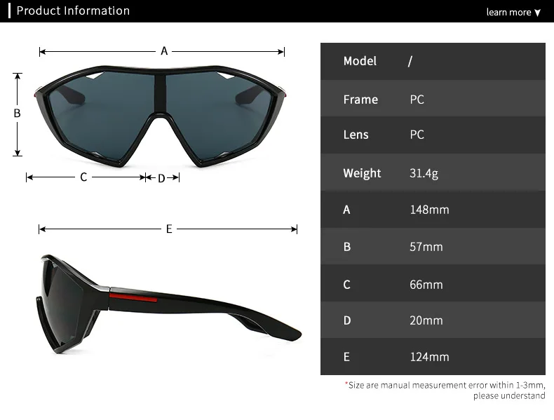 Title 3, Gafas siamesas para hombre y mujer.