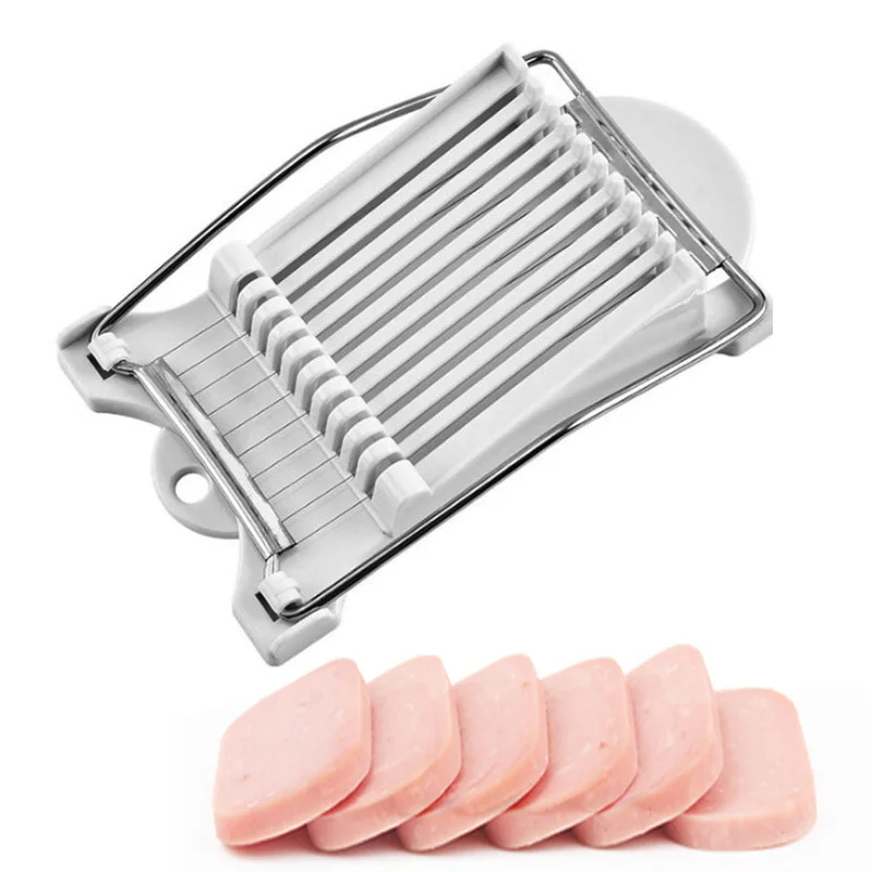 Lunch Meat Slicer Stainless Steel Banana Fruit Egg Ham Slice Sushi Cutter Canned Multifunctional Kitchen Household Tool | Дом и сад