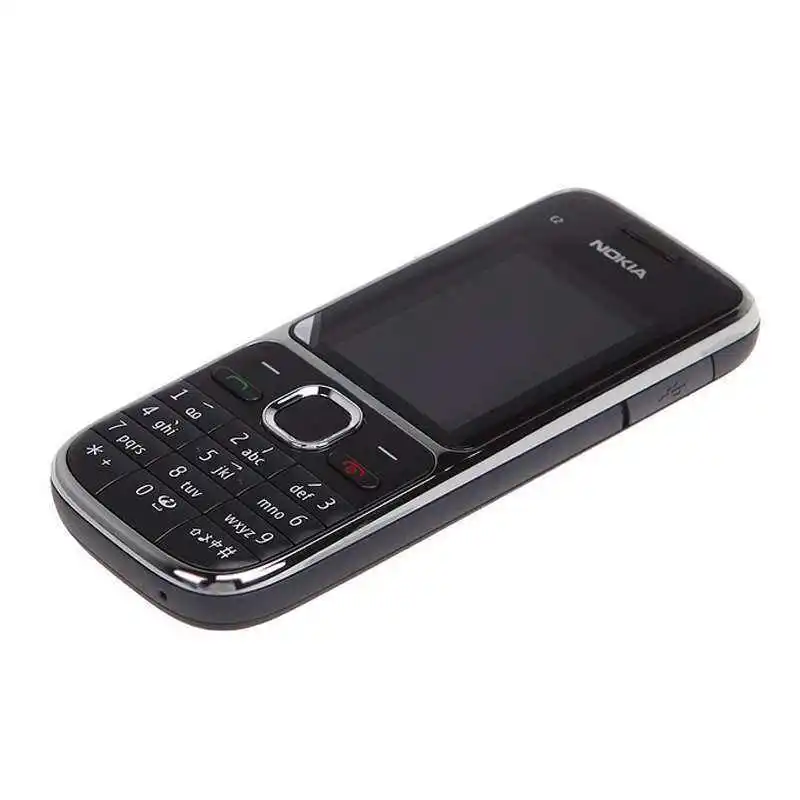 Nokia C2 C2-01 разблокированный gsm мобильный телефон английский и арабский и иврит и русская клавиатура б/у мобильные телефоны
