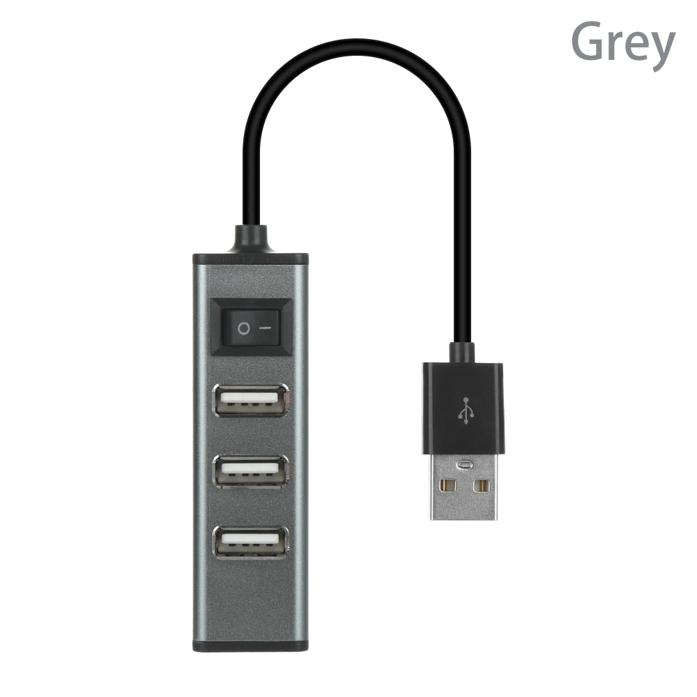 USB 3.0 Hub 1 шт Высокое Скорость Универсальный USB 3,0 концентратор Алюминий внешний 4 Порты и разъёмы адаптер-разветвитель расширитель для портативных ПК Macbook универсальный разъем - Цвет: USB 3.0 Hub