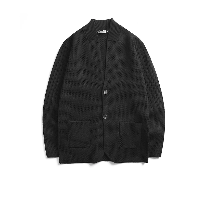 Весенне-осенний кардиган Мужская одежда корейский Тонкий вязаный Блейзер Молодежный красивый свитер мужские Ins