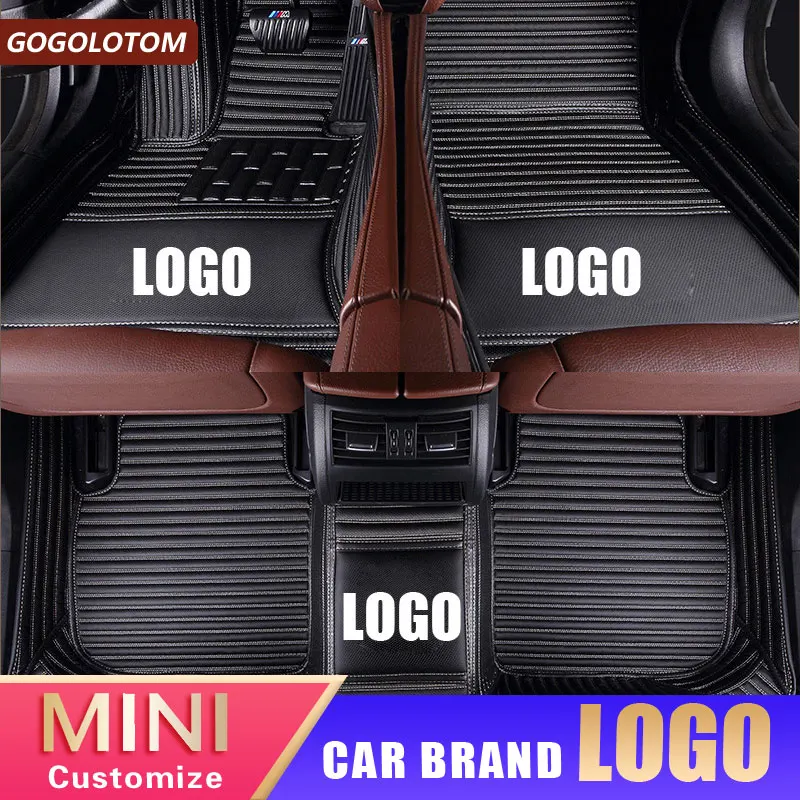 Автомобильные коврики под заказ кожаные Коврики для Mini Cooper R56 R57 R58 F56 F57 Paceman R61