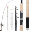 Sougayilang  Feeder Fishing Rod Telescopic Spinning/6 Sections Carbon Fiber Travel Rod 3.0-3.6m Pesca and Free Spare Tip ► Photo 3/6