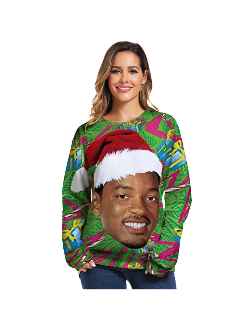 3D Funny Print Ugly Chritmas Sweater Men Women Autumn Winter Xmas Hoodie Sweatshirt Pullover Sweaters Jumpers Tops Plus Size 3XL