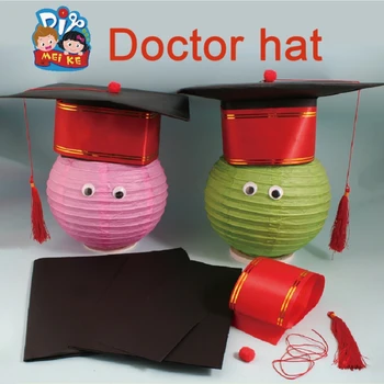 

Children DIY Graduation Cap Doctor Academic Cap Material Package For Kids