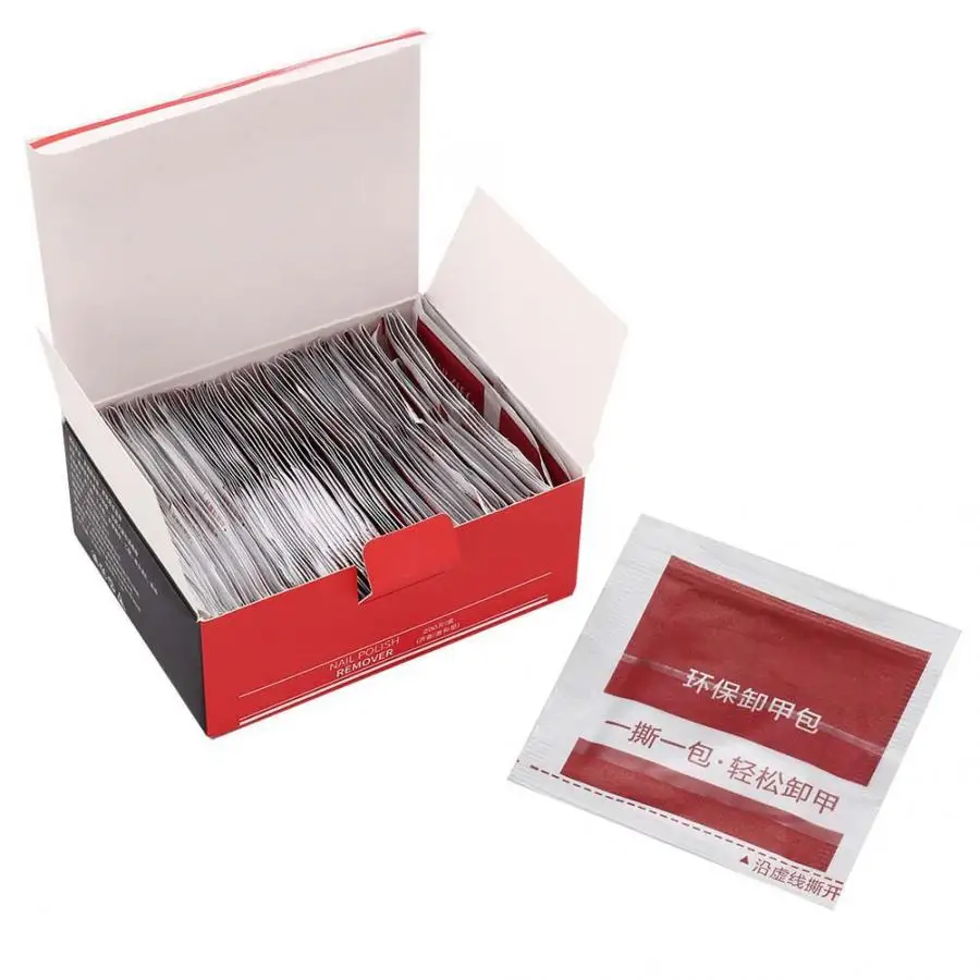 Gel Polish Remover Disposable Tin Foil Nail Polish Remover Removal Pads Nail Art Wraps Manicure Tool Gel Polish Remover - Цвет: 200pcs