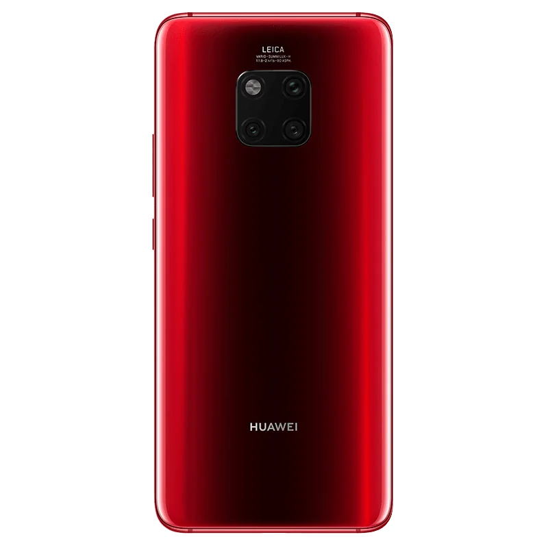 Красный HUAWEI Коврики 20 Pro Global Встроенная память дополнительный мобильный телефон полный Экран Водонепроницаемый IP68 40MP 4 камеры Kirin980 быстрое зарядное устройство 10 V/4A - Цвет: Красный