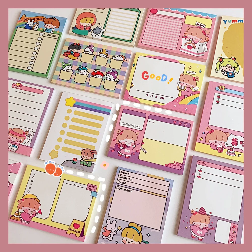 Sticky Note Simple Plan This Student Daily Notebook Time Management Learning Clocking Schedule Week Planner Memo Pads Office Tag