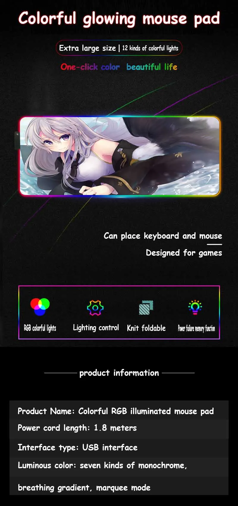XGZ аниме животное Орел сексуальная девушка на заказ большой RGB игровой коврик для мыши Черный замок край Офисный Компьютерный стол коврик резиновый нескользящий Xxl