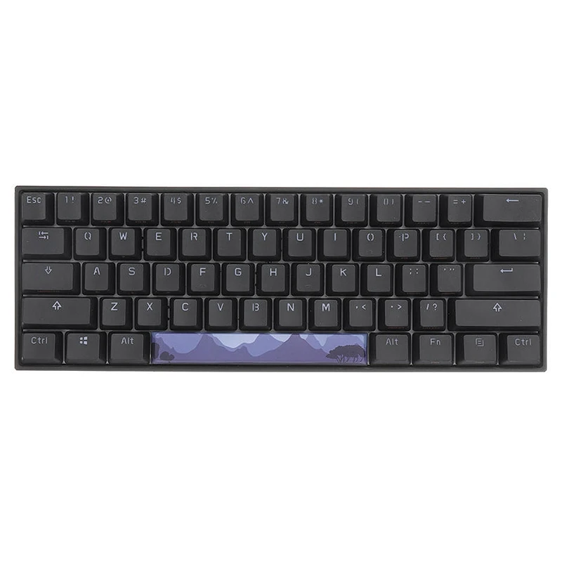 PBT Space Keycaps механическая клавиатура DIY Keycap(6.25U Space Keycap)-темный Ночной лес