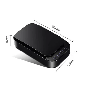 

UV Phone Sterilizer Box Jewelry Phones Cleaner Personal Sanitizer Disinfection Cabinet For Mask Aroma-Esterilizador