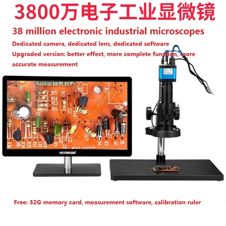 38 миллионов пикселей HDMI/USB цифровой видео промышленный электронный микроскоп камера Лупа осмотр и ремонт