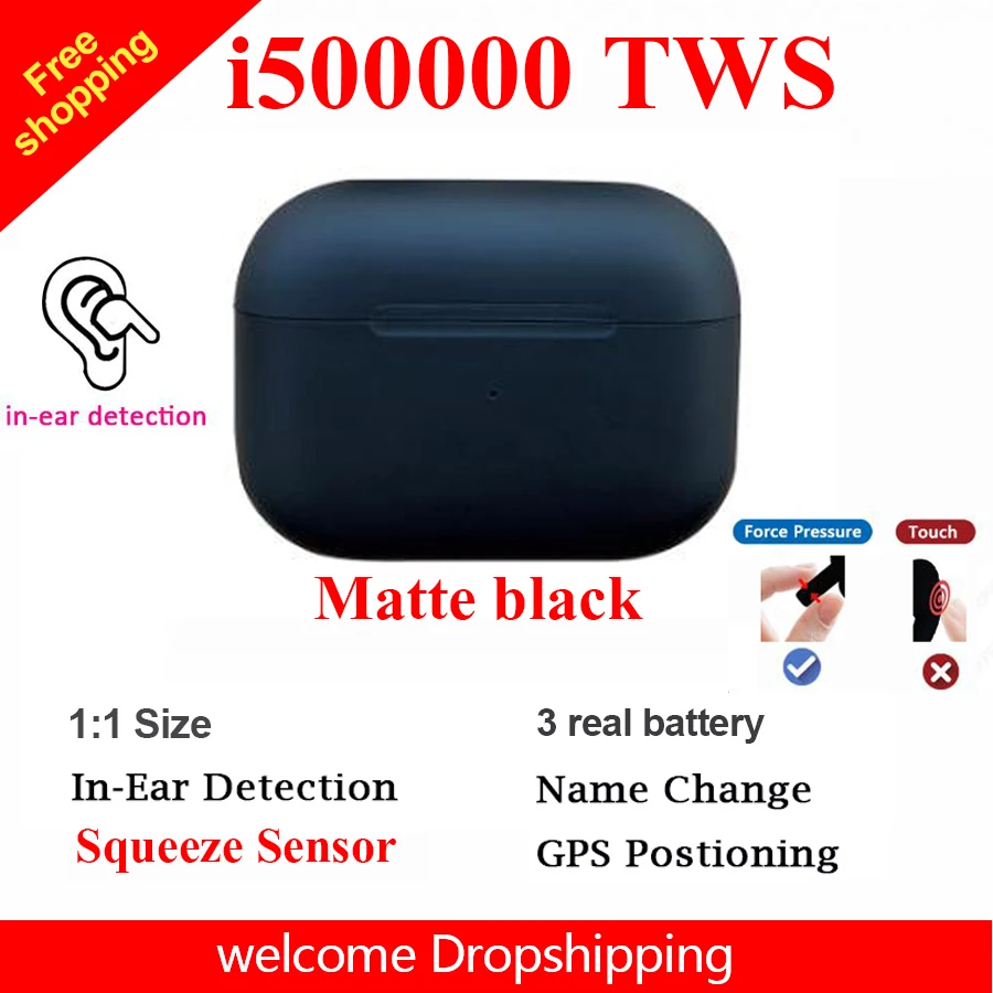 I500000 TWS беспроводные наушники 1: 1 aire 3 Датчик давления bluetooth Pk i500 i9000 i90000 Max i100000 i200000