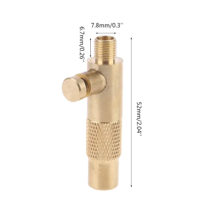

Car Tire Inflator Standard Fine Thread Air Compressor Pump Connector w Deflation